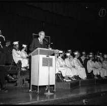 Lloyd Kelly speaking at HCHS Graduation